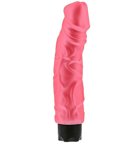 Вибратор-реалистик с богатым рельефом поверхности розового цвета NMC PEARL SHINE 9 VIBRATOR 110209