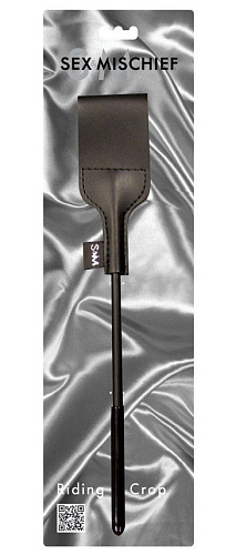 Чёрная шлёпалка Sportsheets и Sex Mischief Riding Crop SS10079 (43 см)