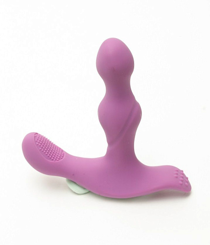 Сиреневый вибромассажёр простаты с двумя моторами 4sexdreaM 47498