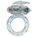 Прозрачное эрекционное виброкольцо Toy Joy Flutter-ring Vibrating Ring Clear 3006009346