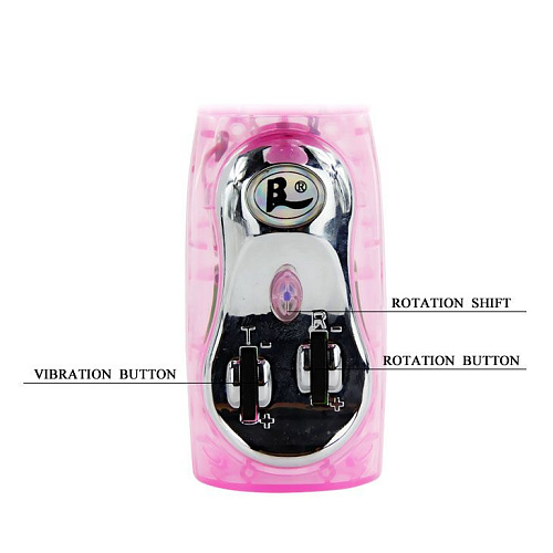 Розовый вибратор-ротатор Baile Rabbit BW-020032-0101 (26 см)