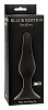 Чёрная анальная пробка Lola toys Slim Anal Plug XL 4204-01Lola (15,5 см)
