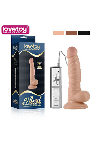 Вибратор телесного цвета Lovetoy Real Extreme 350046-1 (19 см)