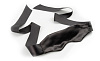 Чёрная сатиновая маска на глаза на широких завязках Pipedream Satin Blindfold PD4453-23