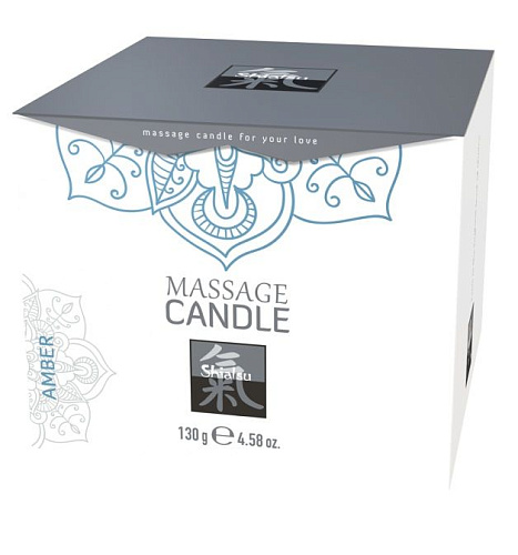 Массажная свеча с ароматом амбры Shiatsu 67123