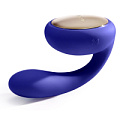 Синий вибромассажёр для пар Lelo Tara Midnight Blue LEL7489
