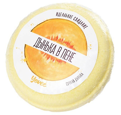 Бомбочка для ванны с ароматом сочной дыни ToyFa «Дынька в пене» 722503