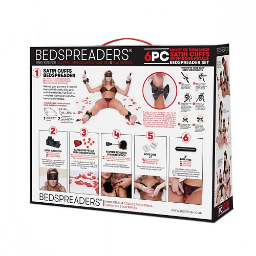 Романтический набор для БДСМ-игр с лепестками роз Lux Fetish LF2004