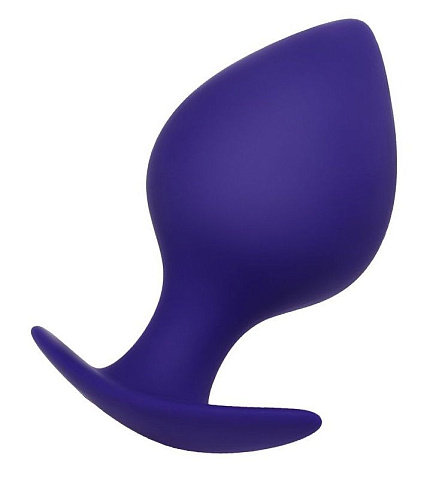 Фиолетовая силиконовая анальная пробка ToyFa Glob 357004 (10 см)