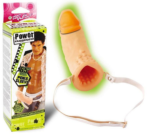 Поясная удлиняющая насадка на пенис телесного цвета NMC FPBA167A00-001