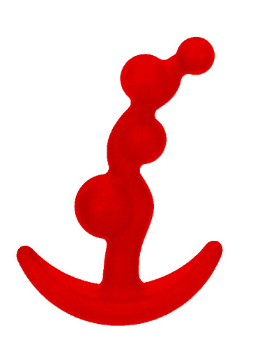 Красная анальная втулка замысловатой формы NMC 111595 (8,9 см)