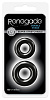 Набор из двух чёрных эрекционных колец NS Novelties Double Stack NSN-1111-73