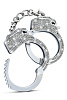 Серебристые наручники со стразами Blush Novelties Bling Cuffs BL-55500