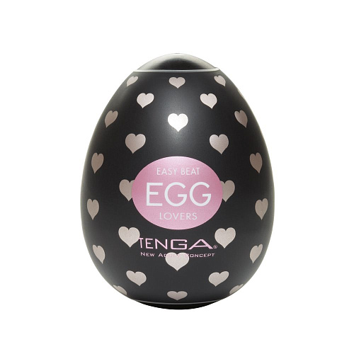 Мастурбатор-яйцо чёрного цвета Tenga LOVERS EGG-001L