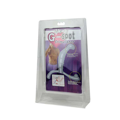 Чёрный стимулятор простаты с рёбрышками Baile BI-040009-0801S