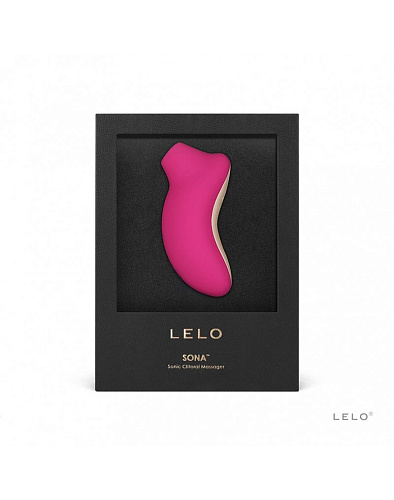 Ярко-розовый клиторальный звуковой массажёр Lelo Sona LEL6157