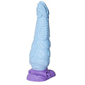 Нежно-голубой фантазийный фаллоимитатор Erasexa «Снежный дракон» zoo30 (28,5 см)