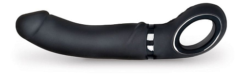 Реалистичный чёрный вибратор Fun Toys GJack FT10264 (22 см)