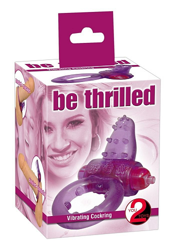 Фиолетовое виброкольцо Orion Be thrilled Cockring 0571520
