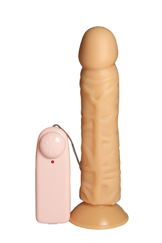 Телесный виброфаллос на присоске Сумерки богов 104-24 CD DD (16,5 см)