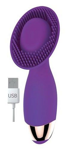 Фиолетовый фантазийный вибромассажёр с 10 режимами вибрации Bior toys ST-40156-5