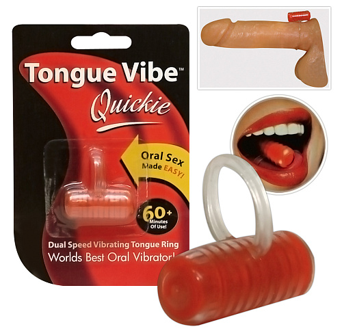 Мини-вибратор на язык красного цвета Orion Tongue Vibe Quickie 0567213