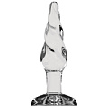 Прозрачная стеклянная витая анальная пробка Shots Media BV Rounded 5 Inch PLU006GLS (12,7 см)
