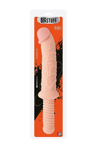 Телесный фаллоимитатор с ручкой Dream Toys BIGSTUFF DONG WITH HANDLE 20946 (32 см)