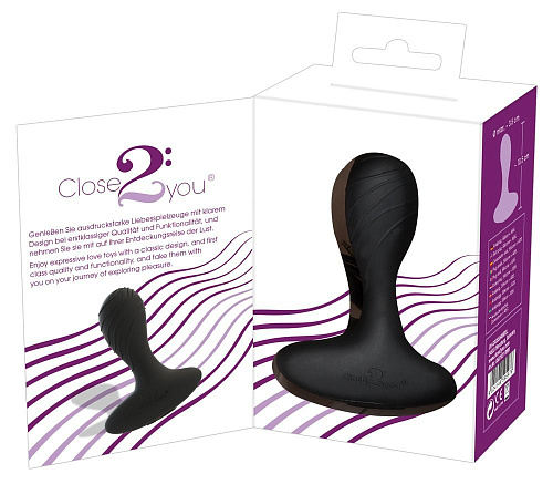 Чёрная анальная вибровтулка Orion Ano 0587931 (10,5 см)