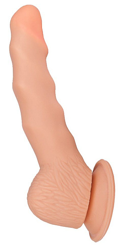Телесный фаллоимитатор-реалистик на присоске LOVETOY (А-Полимер) 102100 (14 см)
