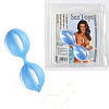 Голубые с белым вагинальные шарики в блистере Sextoy 2011 SMART BALLS 00331-1