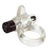 Прозрачное эрекционное кольцо Seven Creations VIBRO RINCLITORAL TONGUE CLEAR 21-21CL-BCD