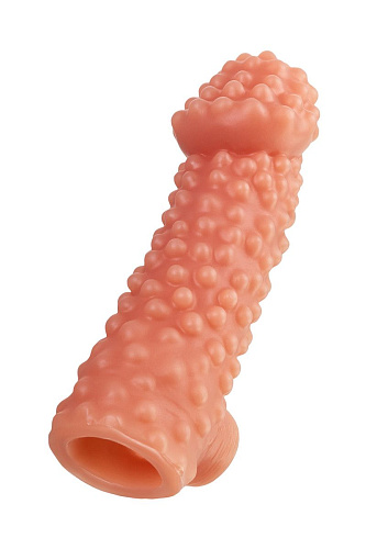 Телесная насадка на фаллос с бугорками KOKOS RES.004-L (17,6 см)