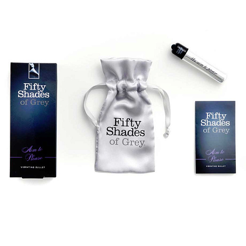 Серебристый мини-вибратор Fifty Shades of Grey Vibrating Bullet FS-40167 (8,5 см)