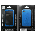 Синий силиконовый чехол для iPhone 4, 4S Hustler H41533-11001
