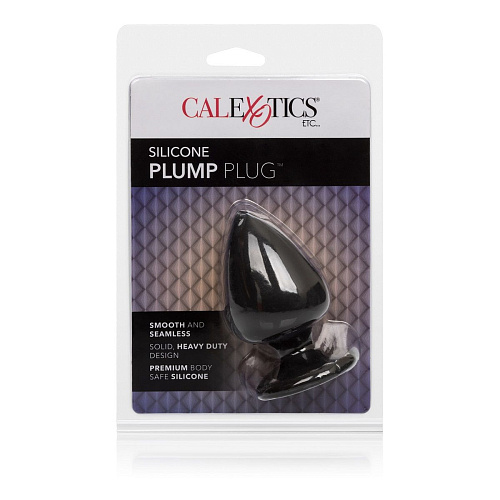 Чёрная анальная пробка из силикона California Exotic Novelties Silicone Plump Plug SE-0415-03-2 (9,9 см)