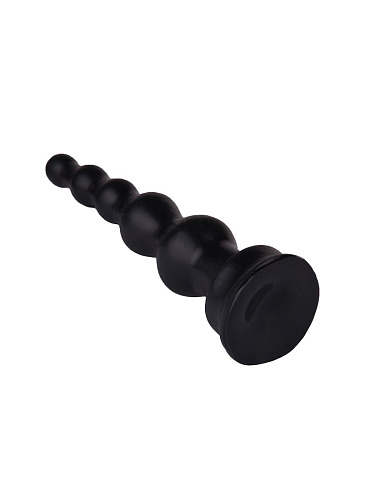 Чёрный анальный стимулятор-ёлочка Сумерки богов 650-03 CD SB (14,5 см)