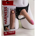 Страпон Harness телесного цвета в подарочной упаковке: трусики и насадка-фаллос LOVETOY (А-Полимер) 732003 (18 см)