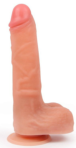 Телесный вибратор на присоске с возвратно-поступательным механизмом Bior toys ER-30074