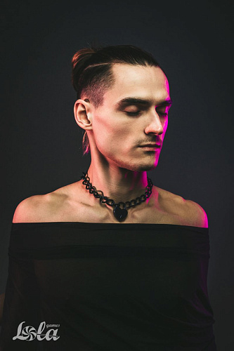 Чёрный ошейник с ключиком Lola toys Embrace 1093-02lola