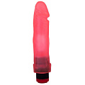 Розовый гелевый виброфаллос без мошонки LOVETOY (А-Полимер) 227000 (20,5 см)