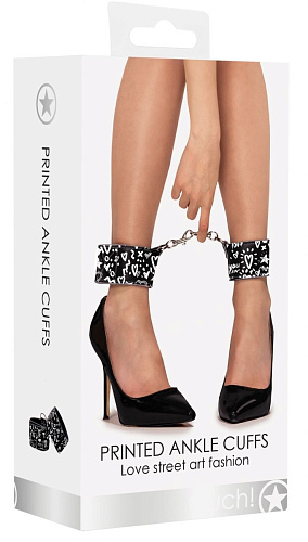 Чёрные поножи Shots Media BV Love Street Art Fasion OU329BLK