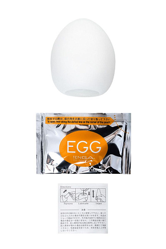 Мастурбатор-яйцо белого цвета Tenga EGG-018