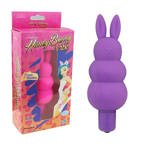 Фиолетовый вибратор-кролик Howells Honey Bunny 82011-purple (12 см)