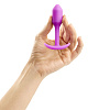 Розовая пробка для ношения b-Vibe Snug Plug 1 BV-007-FUC (9,4 см)