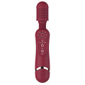 Красный универсальный массажёр Shots Media BV Silicone Massage Wand SHTO007RED (20 см)