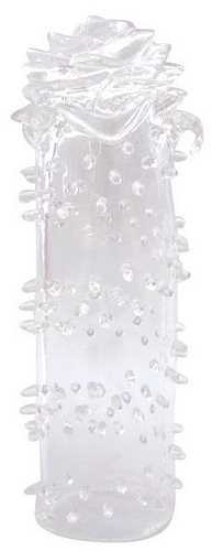 Закрытая прозрачная насадка в форме розы с креплением-колечком Bior toys EE-10105 (13 см)