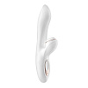 Белый вибромассажёр с вакуумно-волновой клиторальной стимуляцией Satisfyer Pro G-Spot Rabbit J2018-17 (22 см)