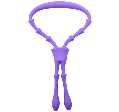 Фиолетовое эрекционное кольцо-лассо Seven Creations Mojo Vigor F0099P9MPGAC