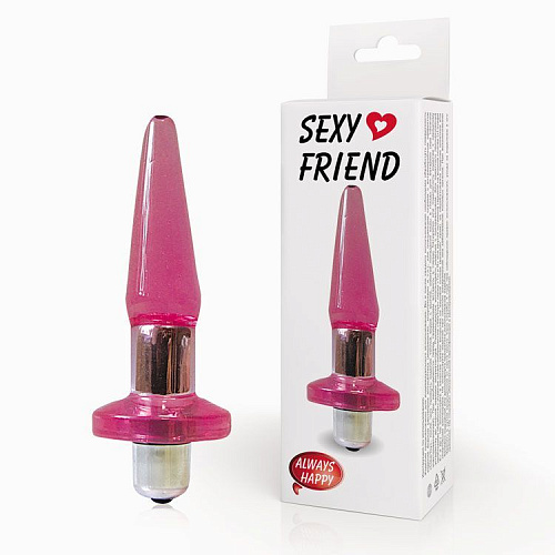 Розовая коническая вибровтулка Bior toys SF-70183 (12,4 см)